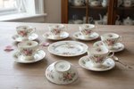 Royal Stafford Pottery elegant English ceramic tea set with classic floral patterns
