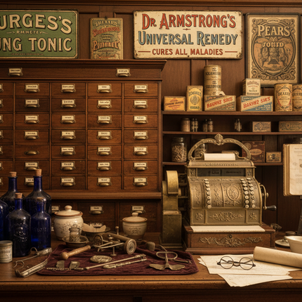 Vintage Drug Jars & Pharmaceutical Tins  Chemist & Apothecary Collectibles