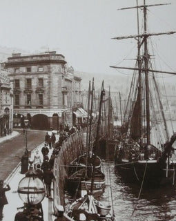 Frank Meadow Sutcliffe Print 1999, "St. Ann's Staith, Whitby."