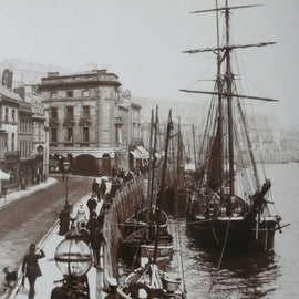 Frank Meadow Sutcliffe Print 1999, "St. Ann's Staith, Whitby."