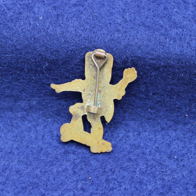 1970s Robertson’s Golly – Skateboarder Enamel Badge Rear View