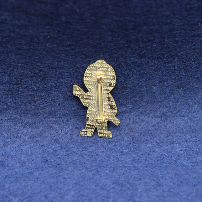 1990s Robertson’s Golly Jockey Acrylic Badge with Robertson's Backstamp