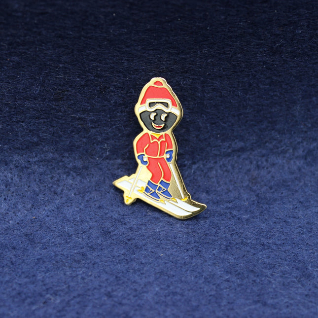 1990s Robertson’s Golly Skier Badge  Vintage Golly Collectible