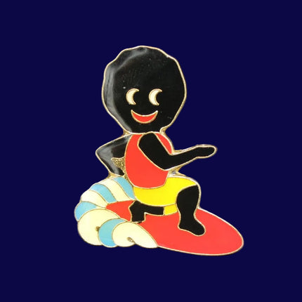 James Robertson & Sons Surfer Golly Badge
