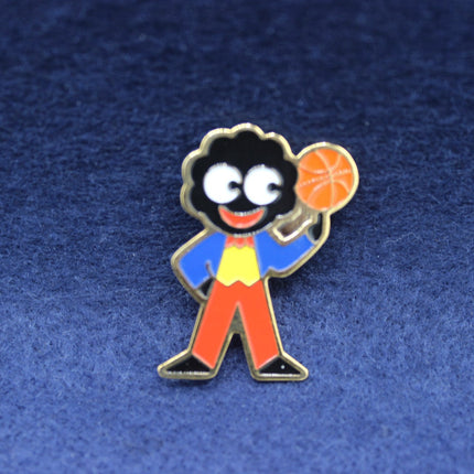 1998 Basketball Golly Badge on dark blue background