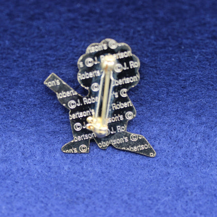 1998 Robertson’s Golly Guitarist Badge Backstamped Robertson's