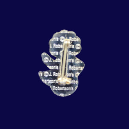 1999 Robertsons Golly Mermaid Badge Backstamp