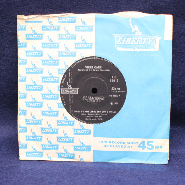 Record sleeve with Liberty label on a blue background