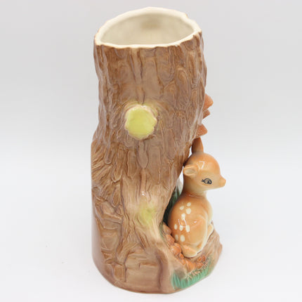 Hornsea Pottery Fauna Royal No. 66 Woodland Vase with Fawn