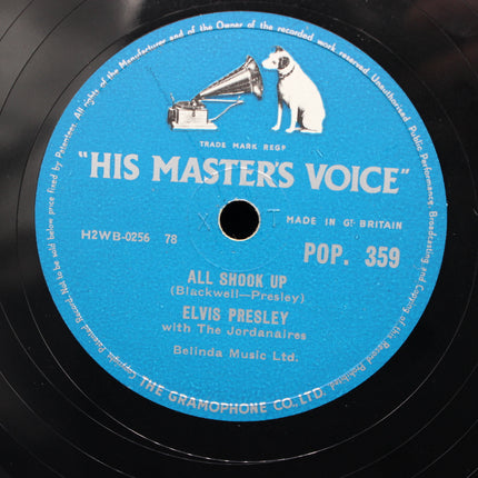 78 rpm Shellac – Elvis Presley – All Shook Up