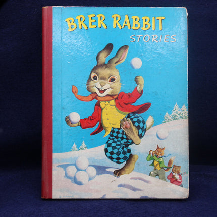 Book titled 'Brer Rabbit Stories' with a colorful cover featuring a rabbit character on a blue background.