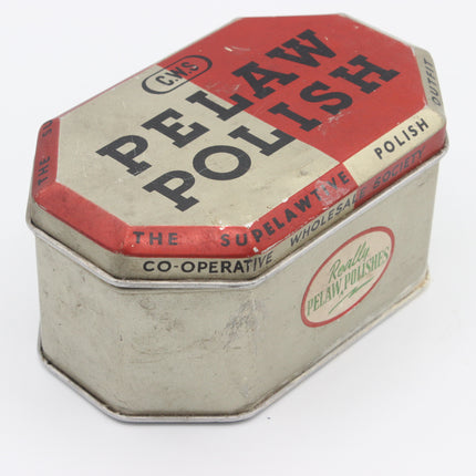 C.W.S. Pelaw Polish Outfit – Octagonal Tin &; Original Brush, c.1930s–40s