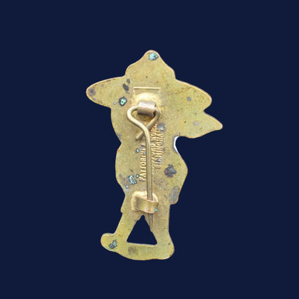 Fattorini Boy Scout Golly Badge Reverse Side