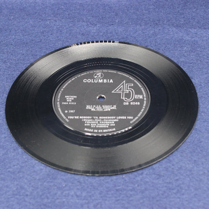 Frankie Vaughan – There Must Be A Way Vinyl record with Columbia label on a blue background