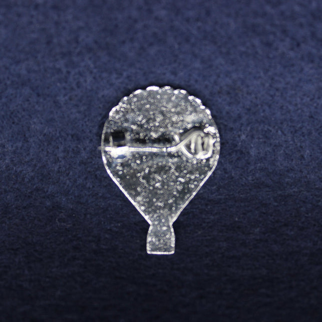 Golly Hot Air Balloon Pin Badge Reverse Side of the badge