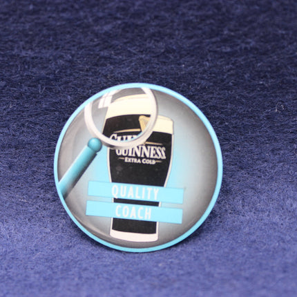 Guinness Extra Cold “Quality Coach” Enamel Pin Badge – Brewery Collectible