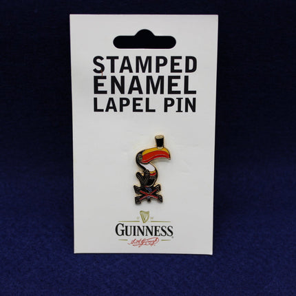 Guinness Toucan Enamel Lapel Pin – Vintage Collectable