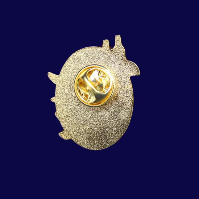 Reverse side with clasp of a Guinness‑Style Toucan Enamel Pin Badge
