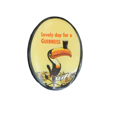 Guinness Toucan “Lovely Day for a Guinness” Enamel Badge – Vintage