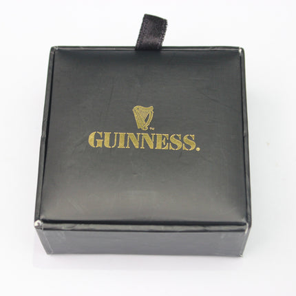 Black box with gold 'Guinness' logo on a white background