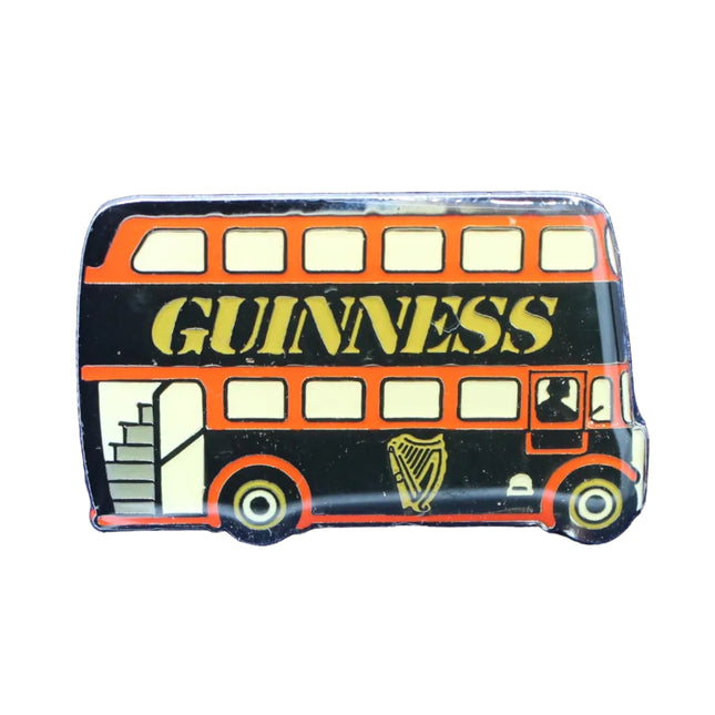 Guinness double‑decker bus badge