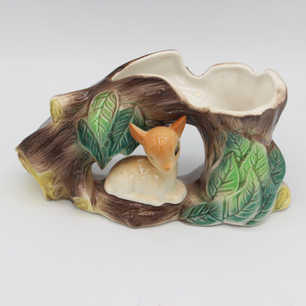 Hornsea Pottery Fauna No. 24 Deer Log Planter (12cm)