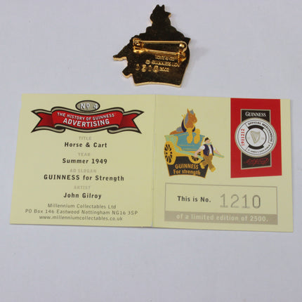Horse & Cart – Guinness Collectable Badge - Limited Edition