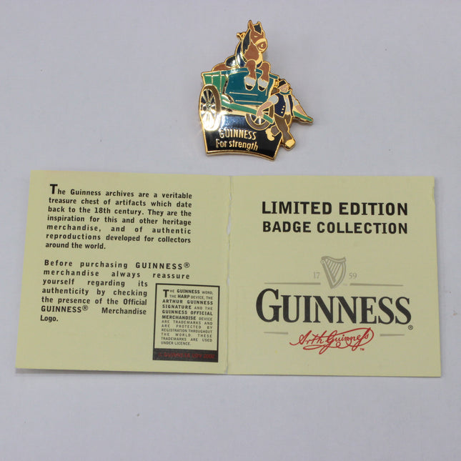Horse & Cart – Guinness Collectable Badge - Limited Edition