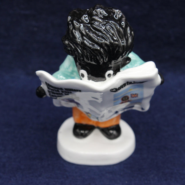 Ultra Rare Carlton Ware Golly Reading The Mountaineer – Limited Edition 28/50