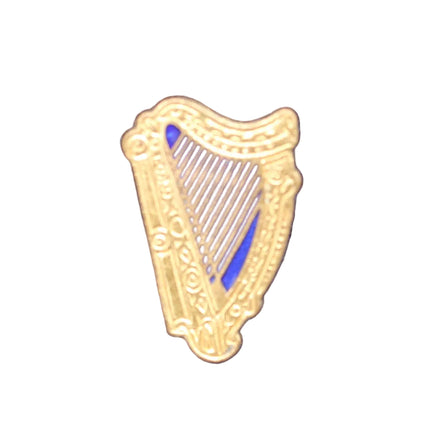 Mid‑Century Irish Harp Enamel Pin – Braxton Co. N.Y.