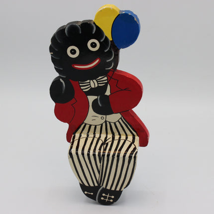 Wooden Golly Shelf Ornament – Vintage Shelf‑Sitter Figure