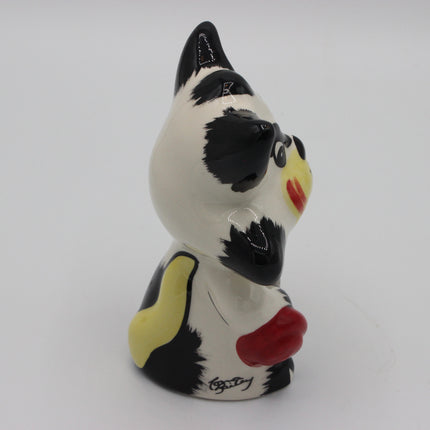 Lorna Bailey Cat “Arnie” –  Signed Studio Pottery Figurine