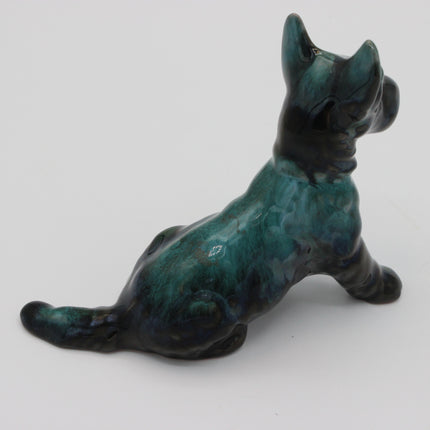 Blue Mountain Pottery Dog – Classic Drip‑Glaze Figurine