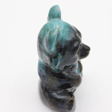 Blue Mountain Pottery Bear – Drip‑Glaze Figurine
