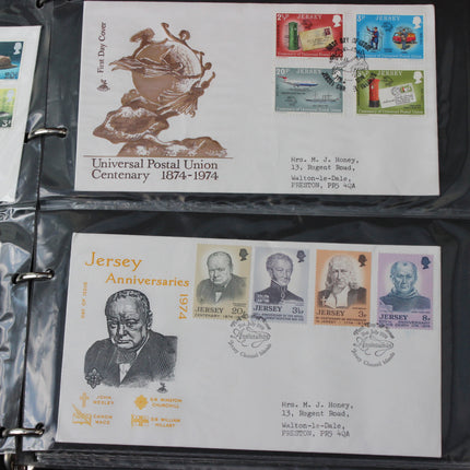 Bumper Jersey First Day Cover Album – 70 Covers (1973–1984)