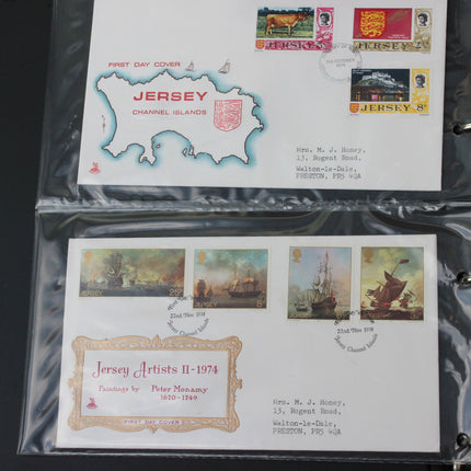 Bumper Jersey First Day Cover Album – 70 Covers (1973–1984)