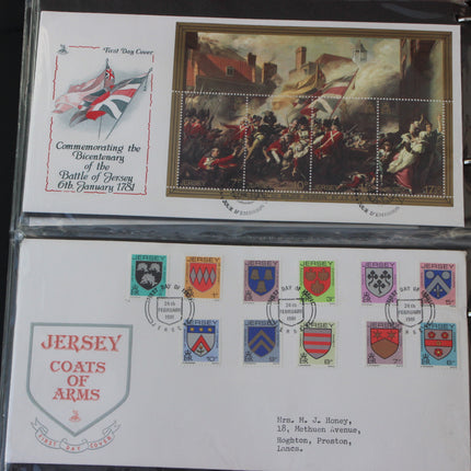 Bumper Jersey First Day Cover Album – 70 Covers (1973–1984)