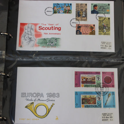 Bumper Jersey First Day Cover Album – 70 Covers (1973–1984)