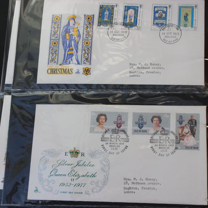 Isle of Man First Day Cover Album – 80 Covers (1973–1980) – Historical & TT Race Issues