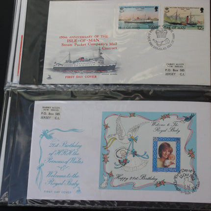 Isle of Man First Day Cover Album – 80 Covers (1973–1980) – Historical & TT Race Issues
