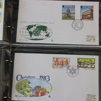 Isle of Man First Day Cover Album – 80 Covers (1973–1980) – Historical & TT Race Issues