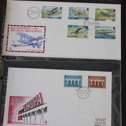 Isle of Man First Day Cover Album – 80 Covers (1973–1980) – Historical & TT Race Issues
