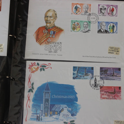 Isle of Man First Day Cover Album – 80 Covers (1973–1980) – Historical & TT Race Issues