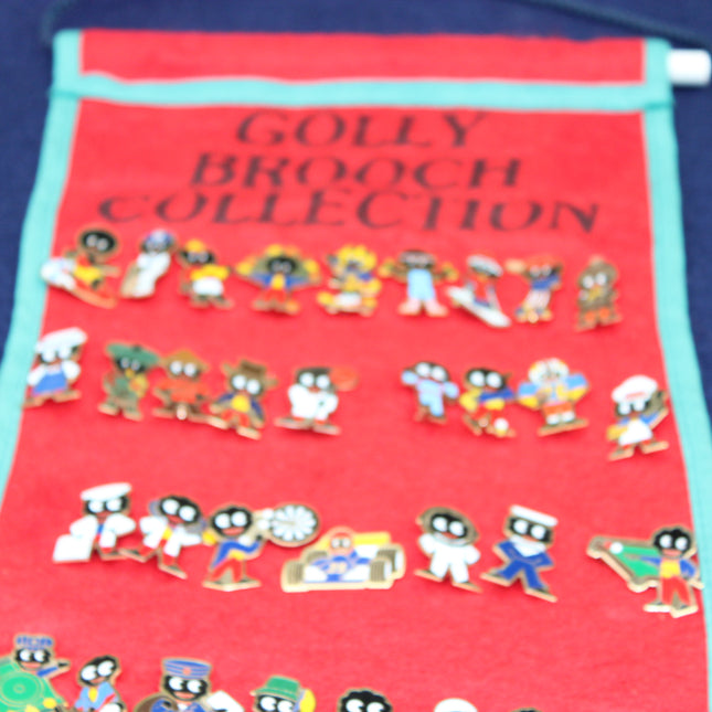 Collection of 47 Robertson’s Golly Badges on Scroll