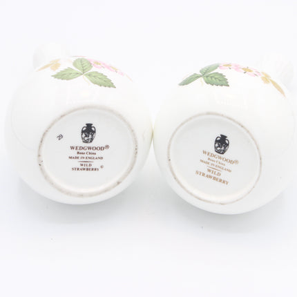 Pair of Wedgwood Wild Strawberry Vases – Bone China