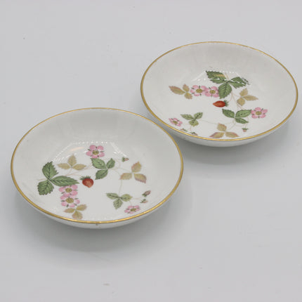 Pair of Wedgwood Wild Strawberry Shallow Bowls