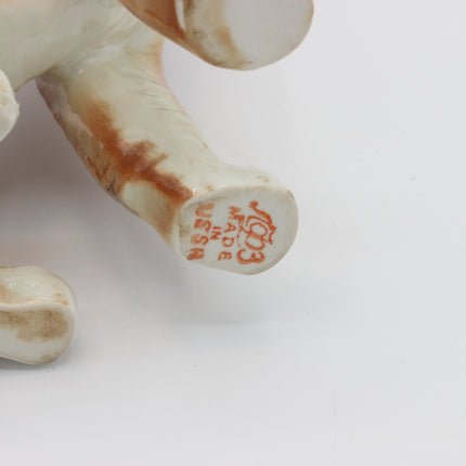 Vintage Lomonosov Porcelain Dog Figurine – 18cm