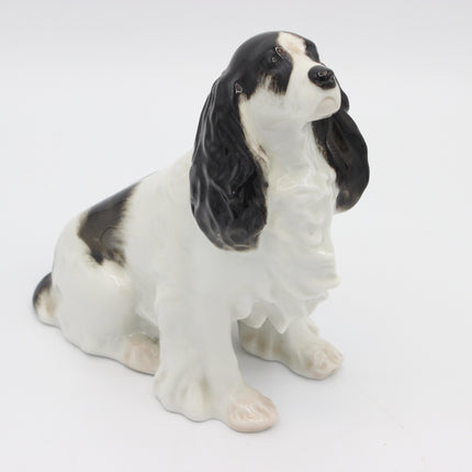 Vintage Lomonosov Cocker Spaniel Porcelain Figurine