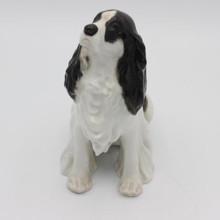 Vintage Lomonosov Cocker Spaniel Porcelain Figurine
