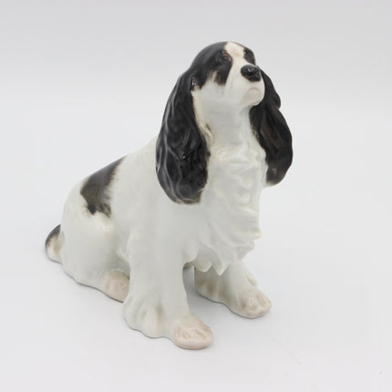 Vintage Lomonosov Cocker Spaniel Porcelain Figurine